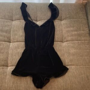 Victoria's Secret Black Velvet Chemise